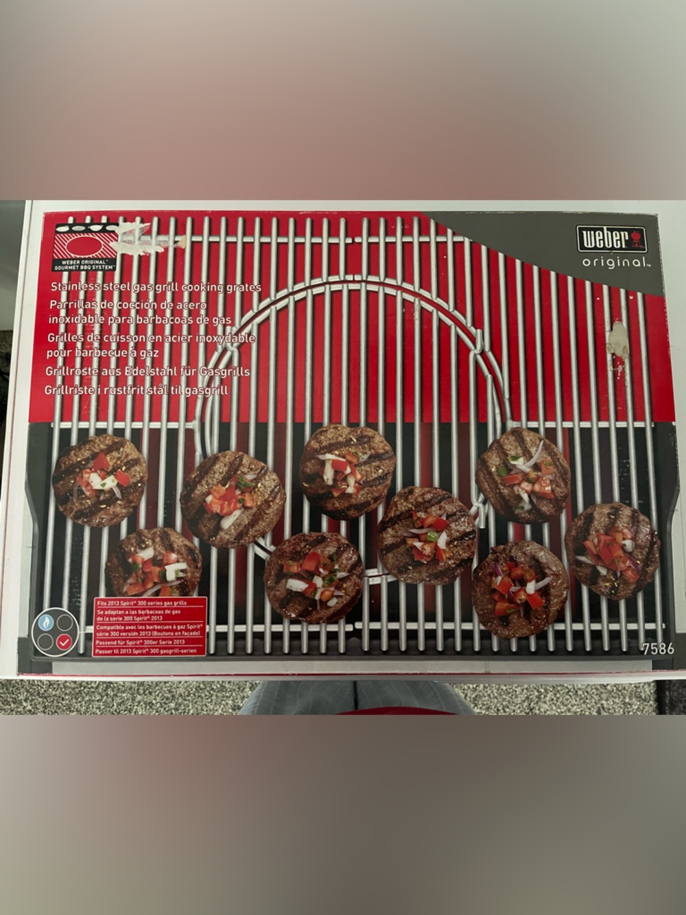 Weber Original Stainless Steel Gas Grill Cooking Grates - Silver 7586